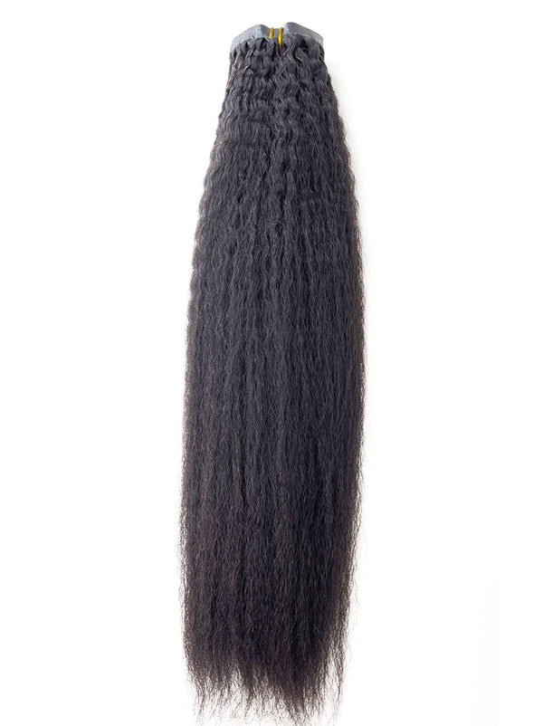 SEAMLESS CLIP INS des Cheveux Birmans en Kinky Straight